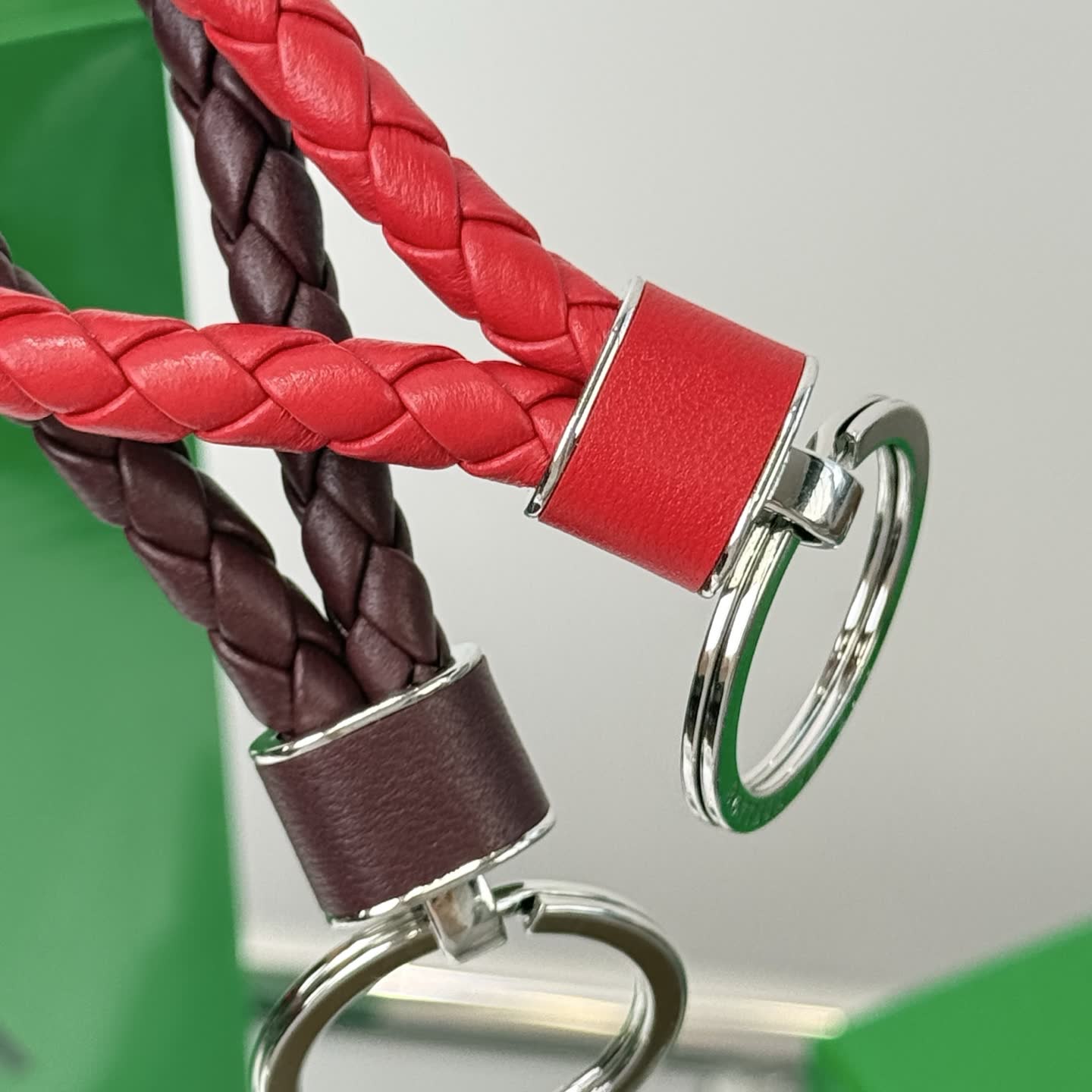 Bottega Veneta Leather Keychain
